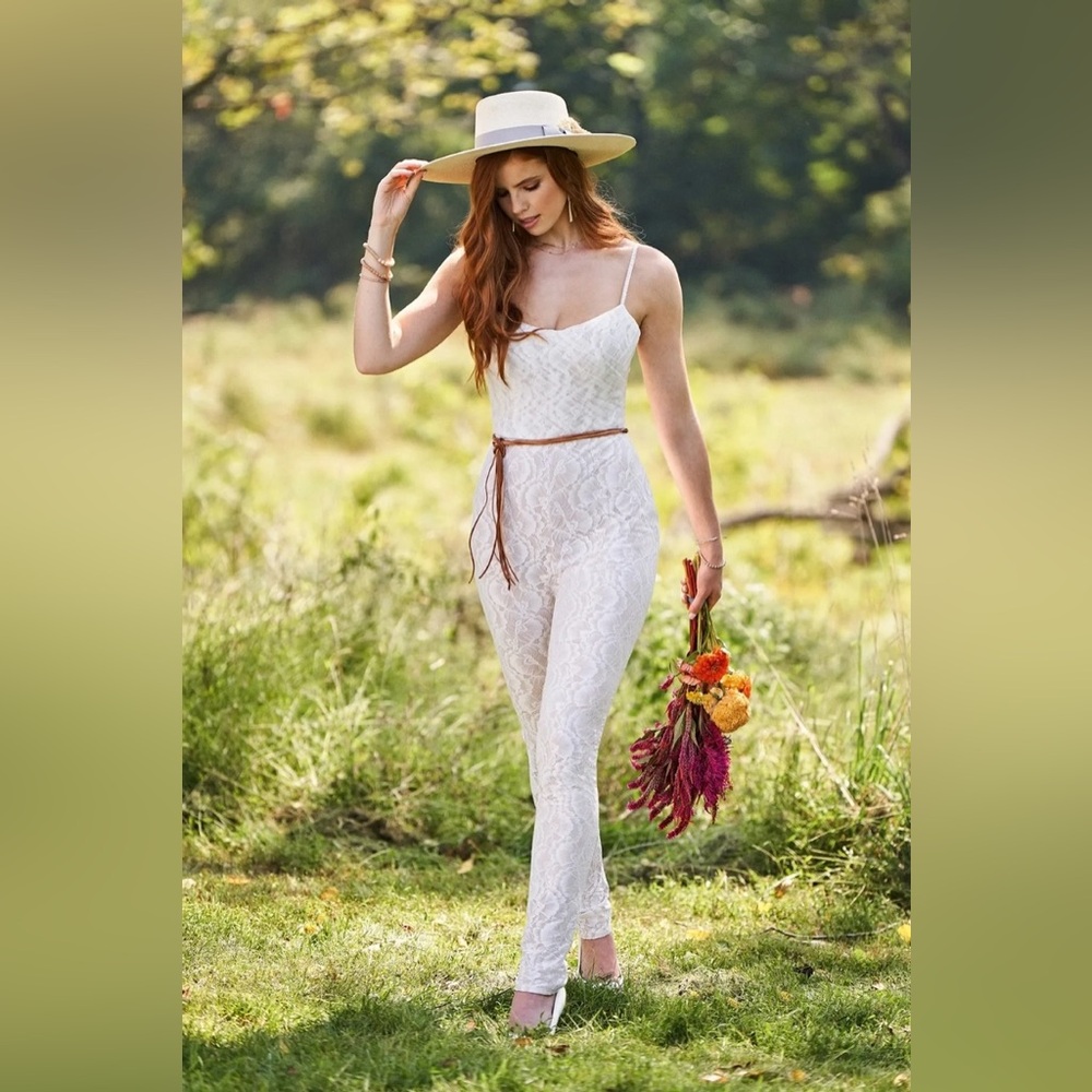 Lillian West 66247 Wedding Jumpsuit (Size 6)